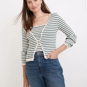 Madewell striped Carmon sweater